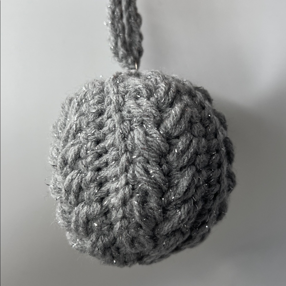 Handmade Sparkle Crochet Ornament - 1 One - Picture 5 of 7